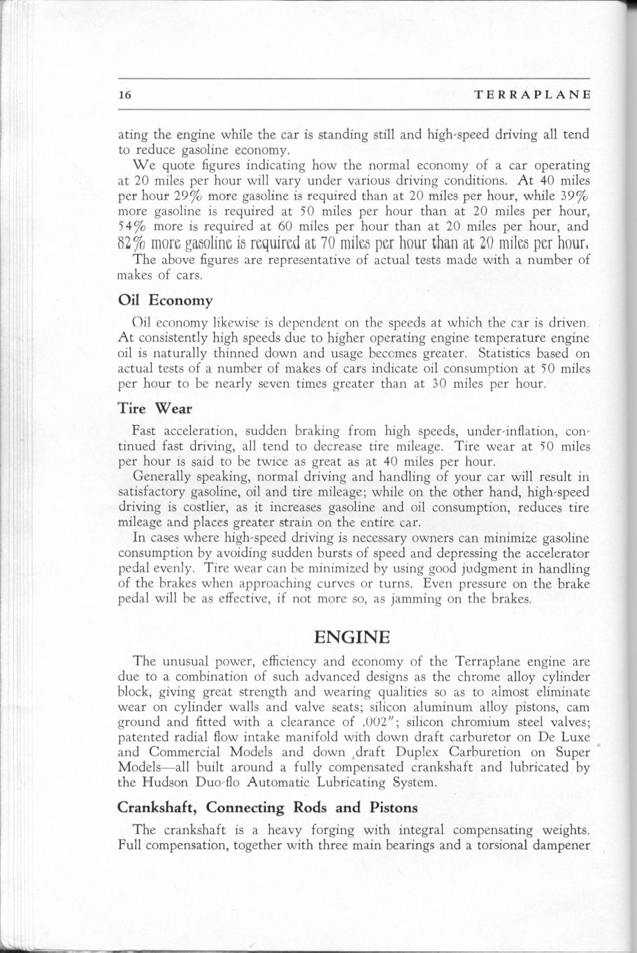 1937 Hudson Terraplane Owners Manual Page 2
